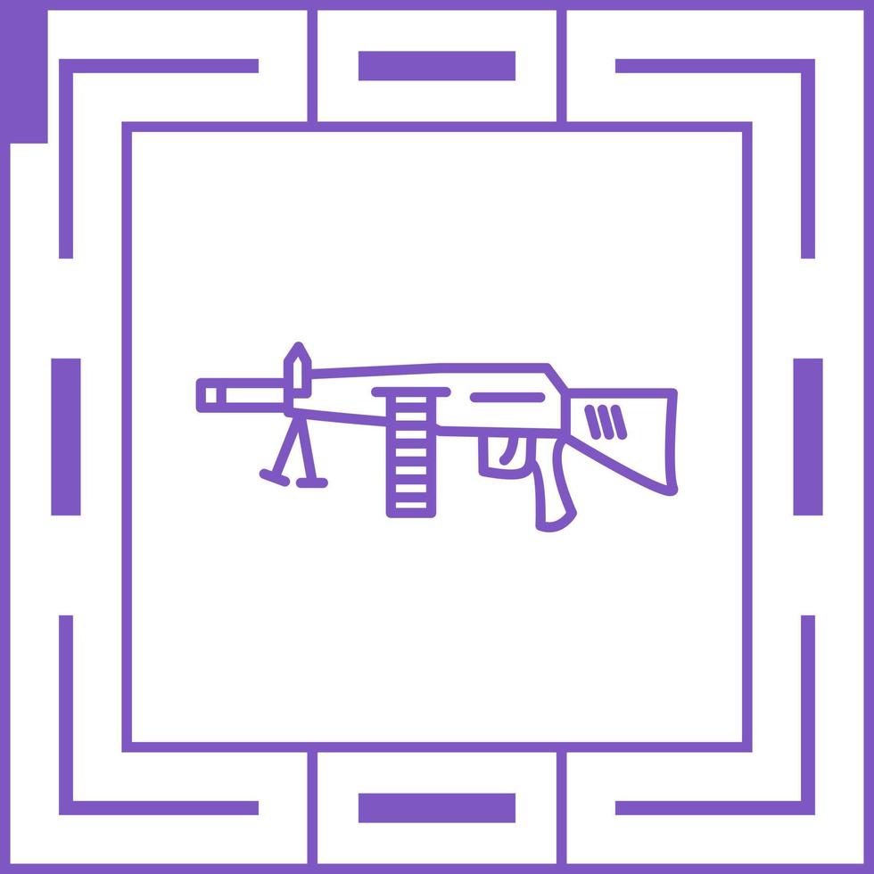Machine Gun Vector Icon