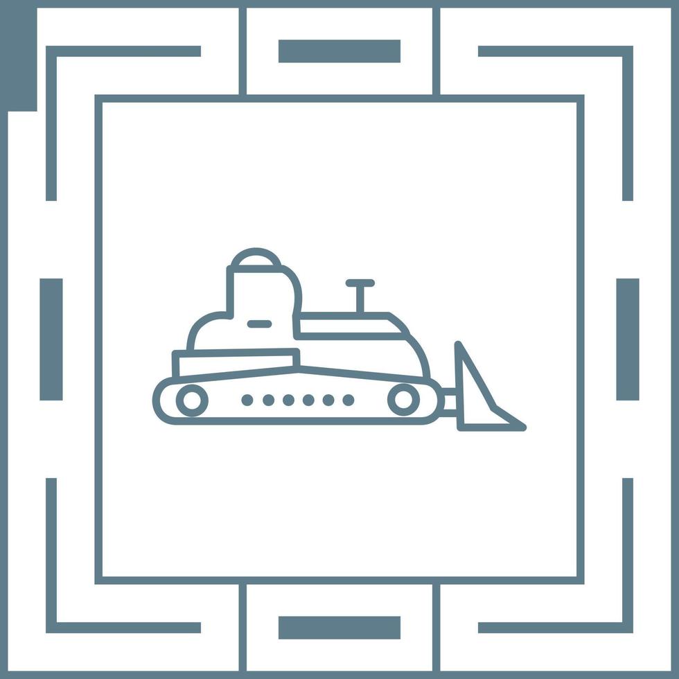 Bulldozer Vector Icon