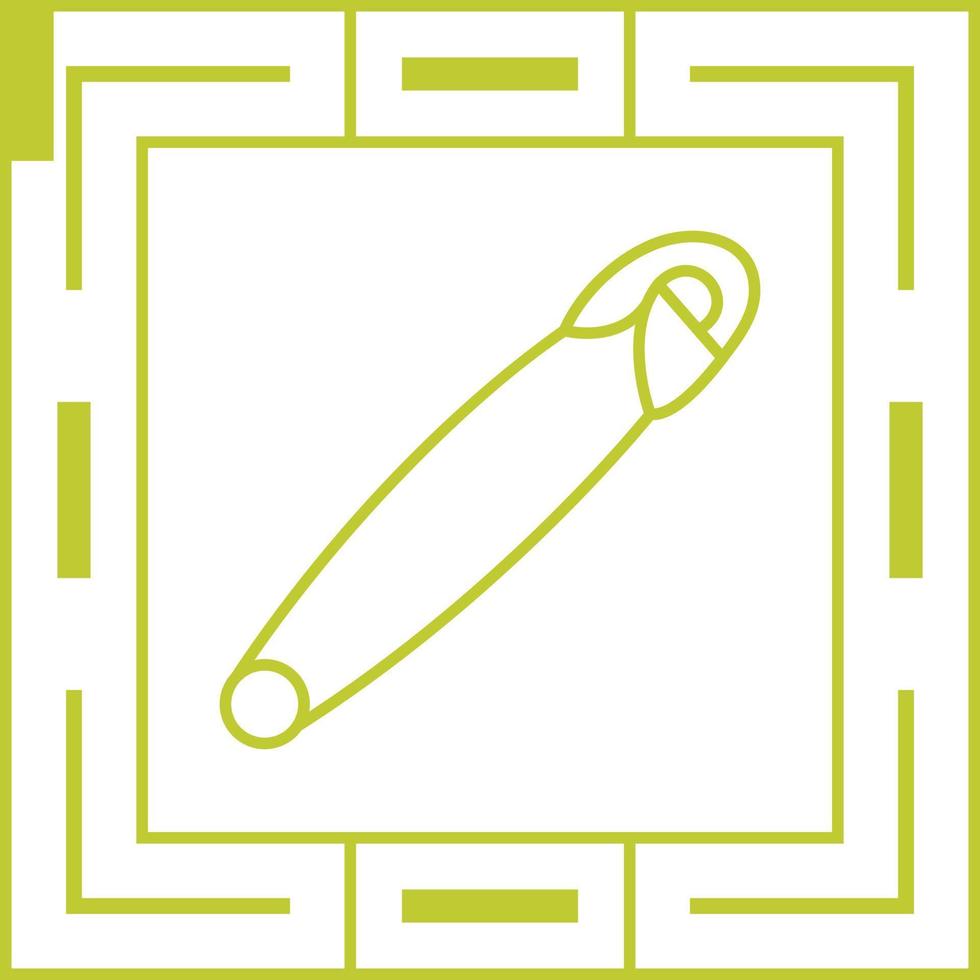 Safety Pin Vector Icon