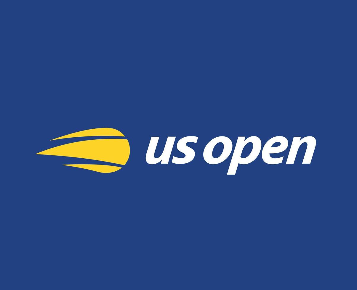 australiano abierto símbolo logo con nombre torneo tenis el campeonatos diseño vector resumen ilustración con azul antecedentes