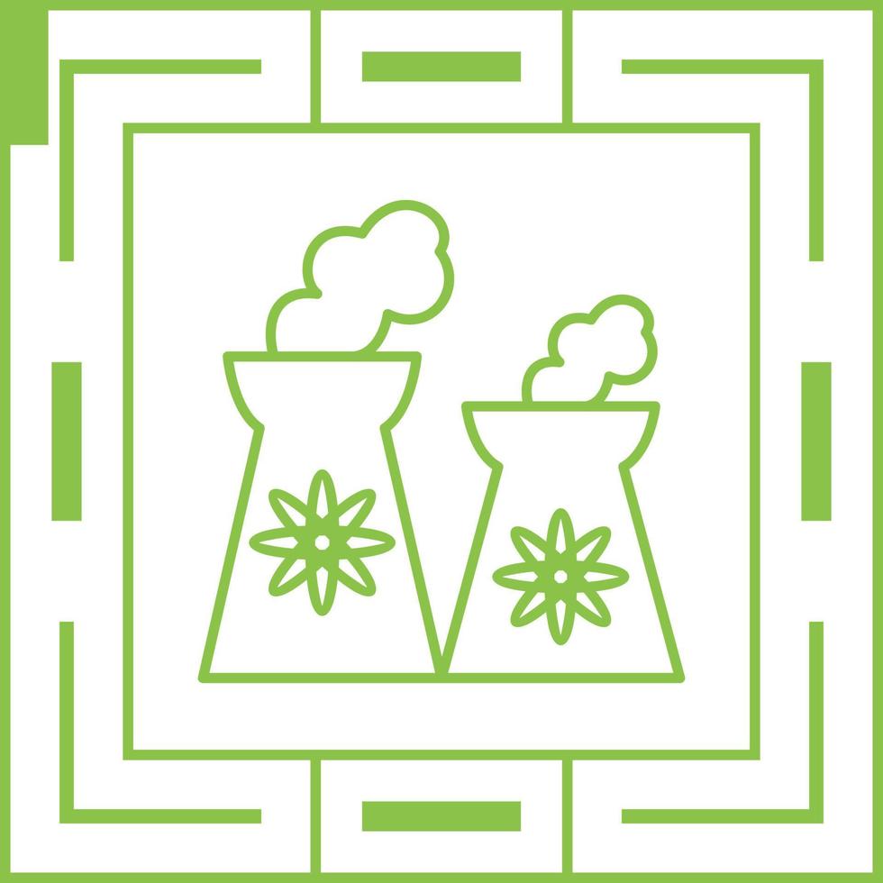 Nuclear Plant Vector Icon