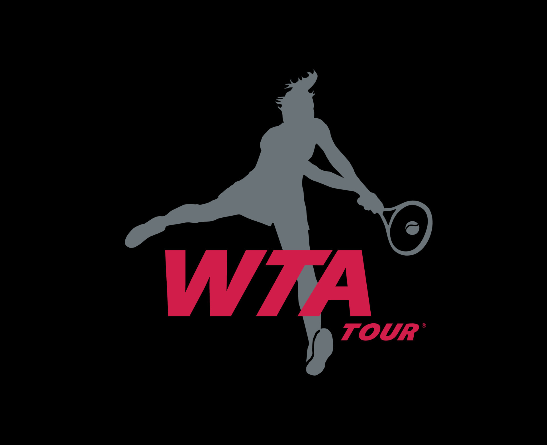 WTA Tour Logo Symbol Women Tennis Association Design Vector Abstract ...