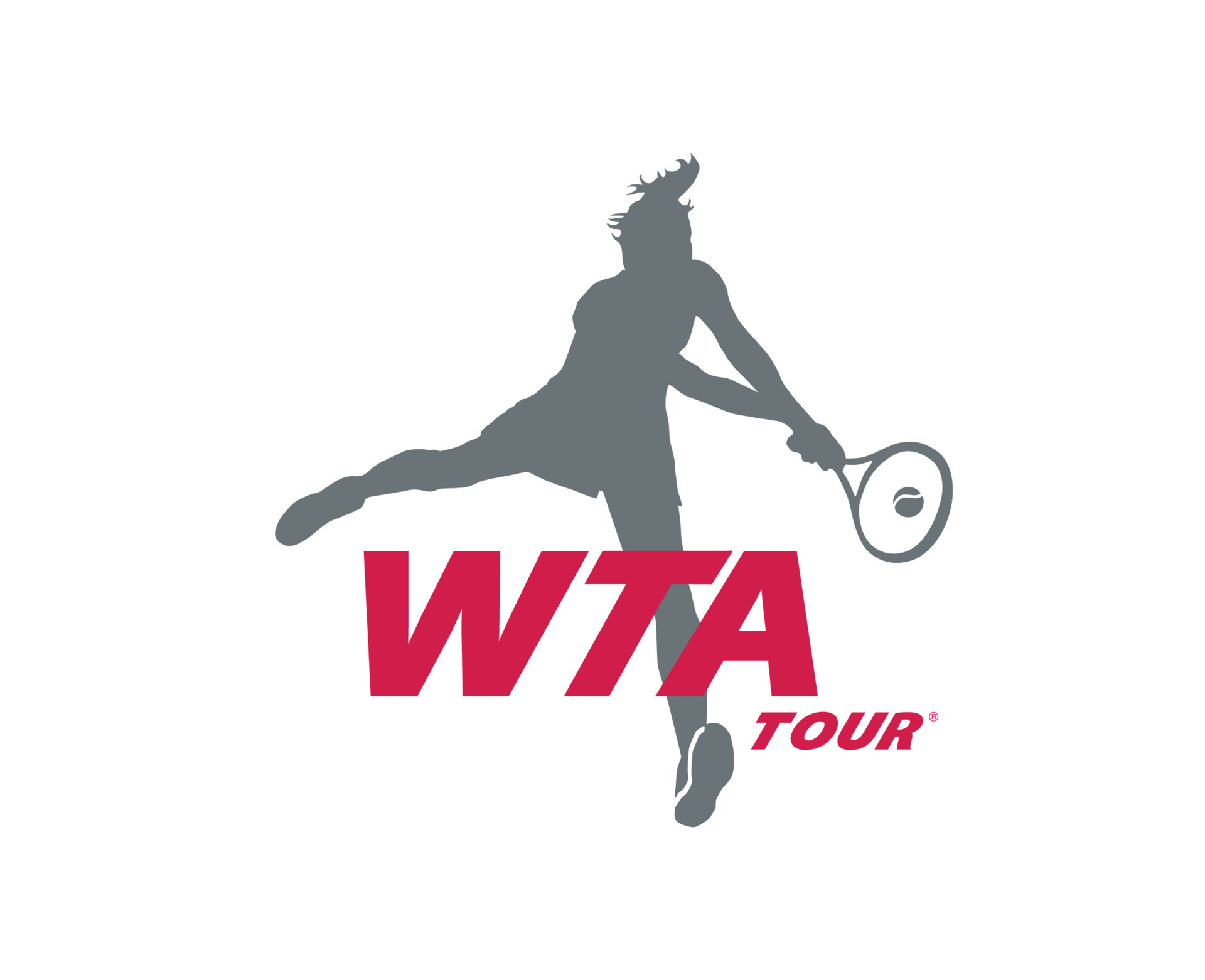 WTA Tour Logo Symbol Women Tennis Association Design Vector Abstract