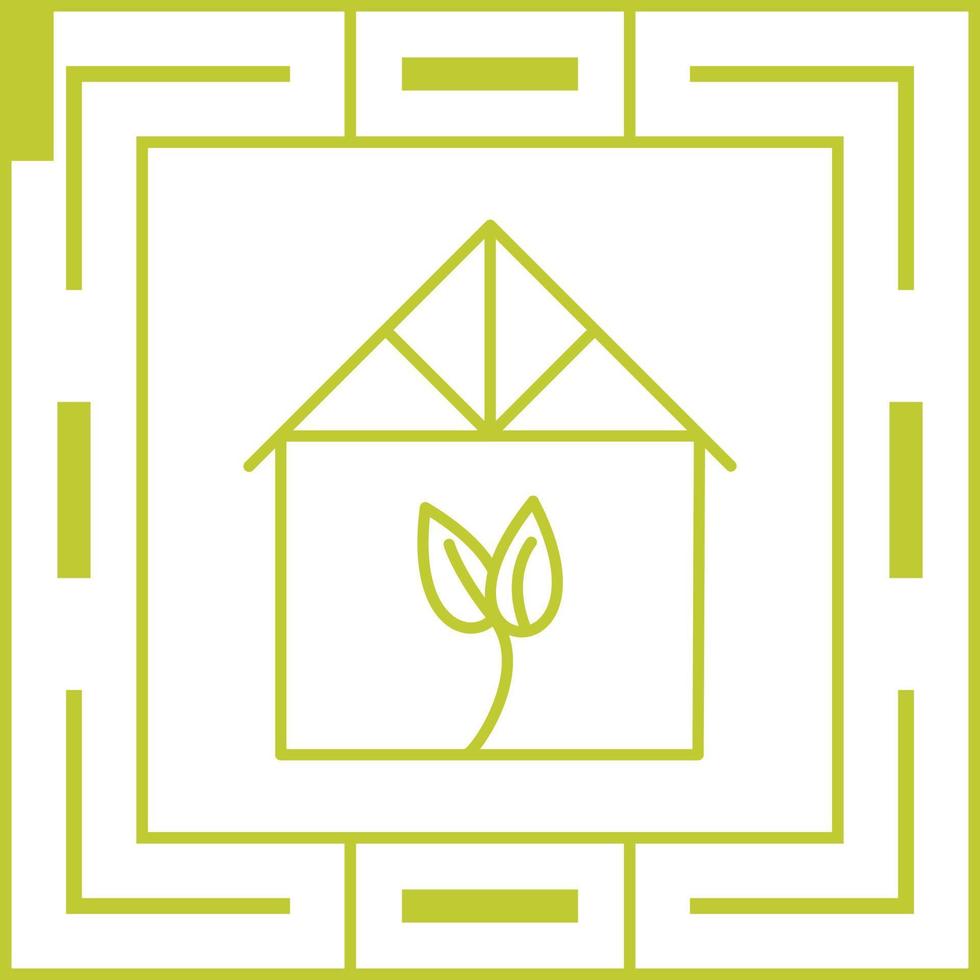 Green House Vector Icon