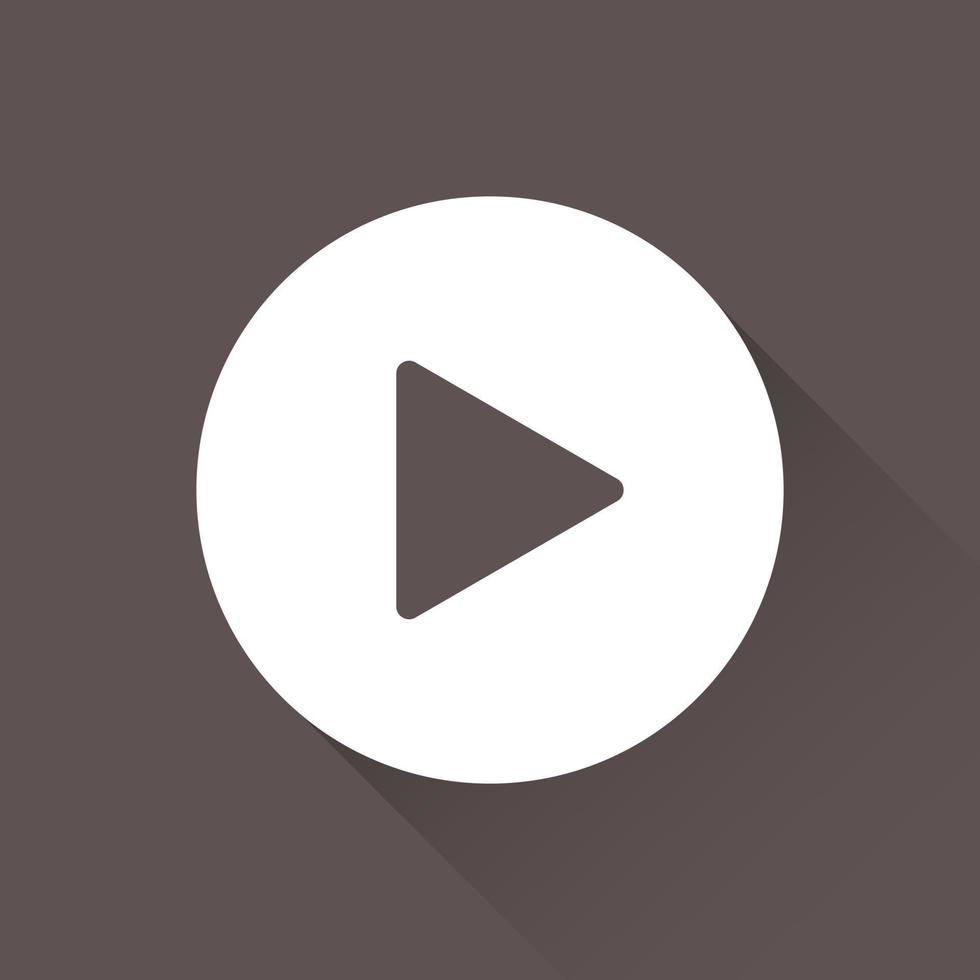 Play Button Media Icon Vector Illustration
