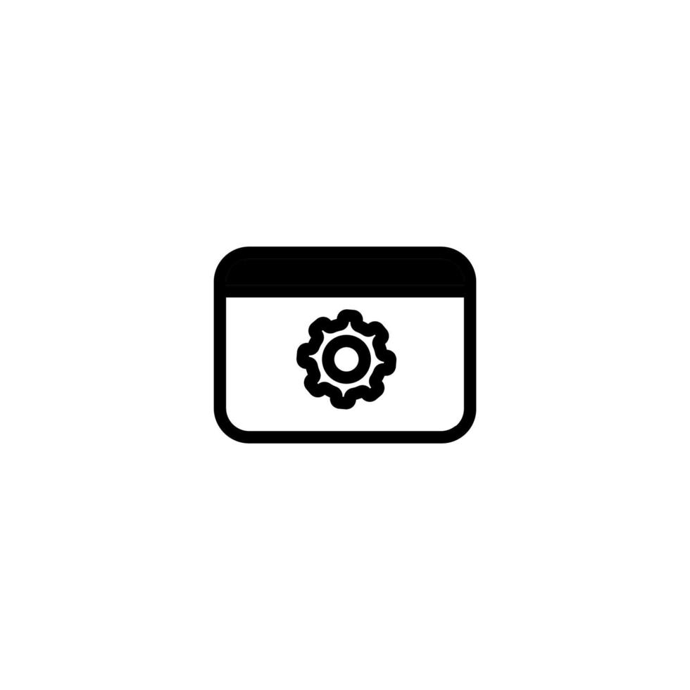 icon glyph data processing vector