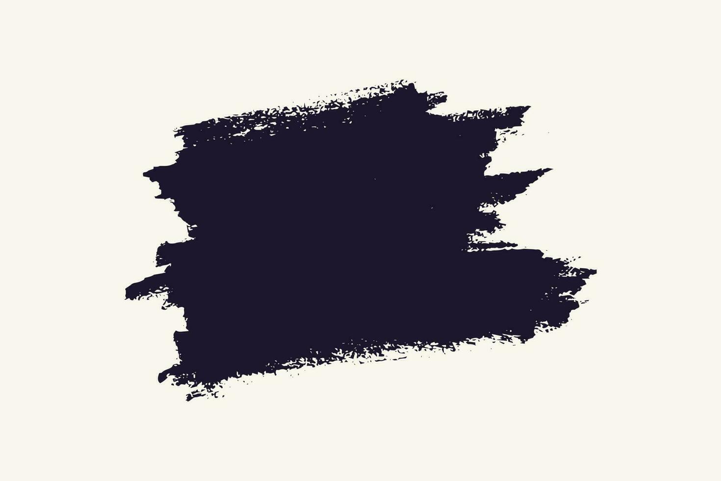 Grunge isolated black brush stroke vector