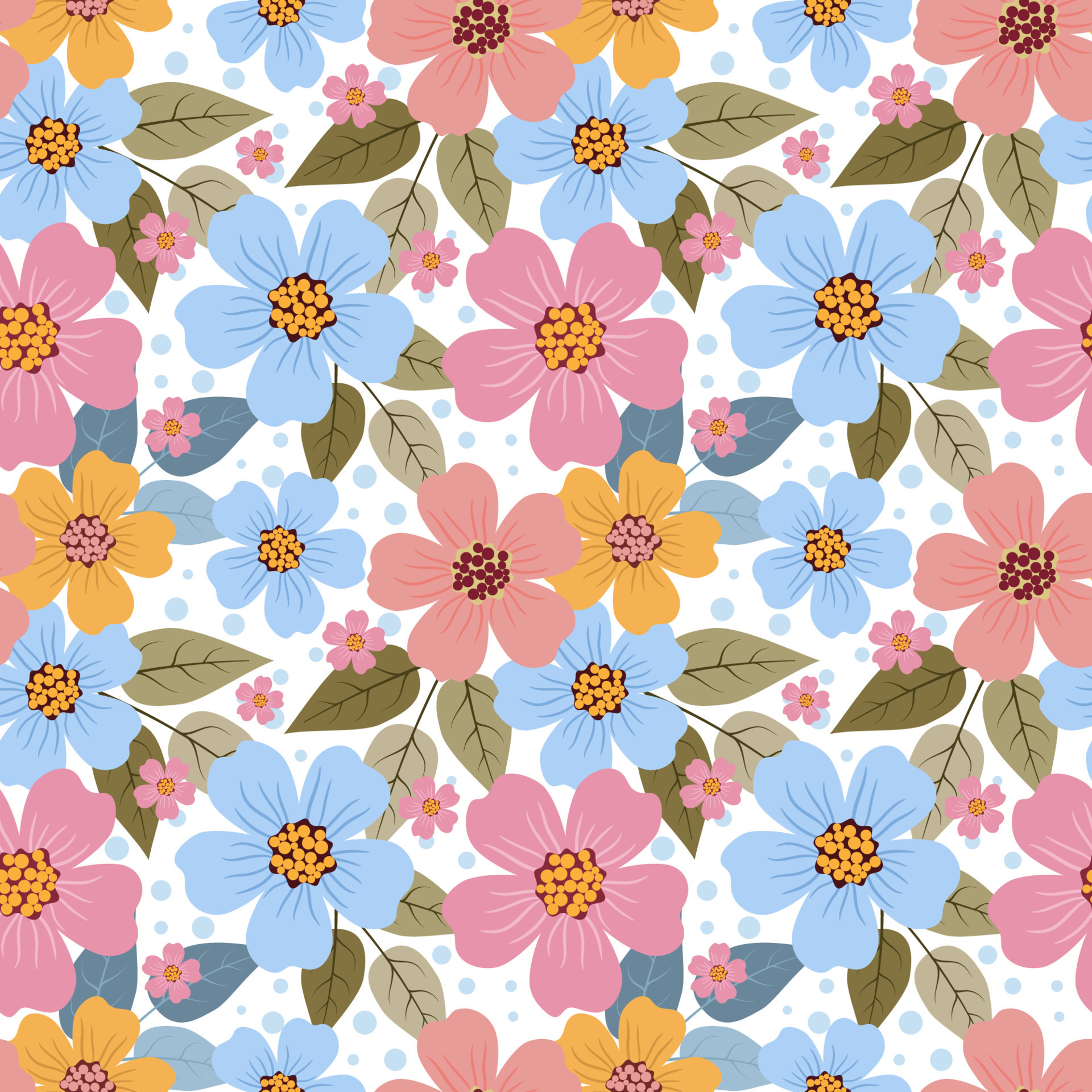 beautiful-sweet-colourful-flowers-and-leave-seamless-pattern-for-fabric