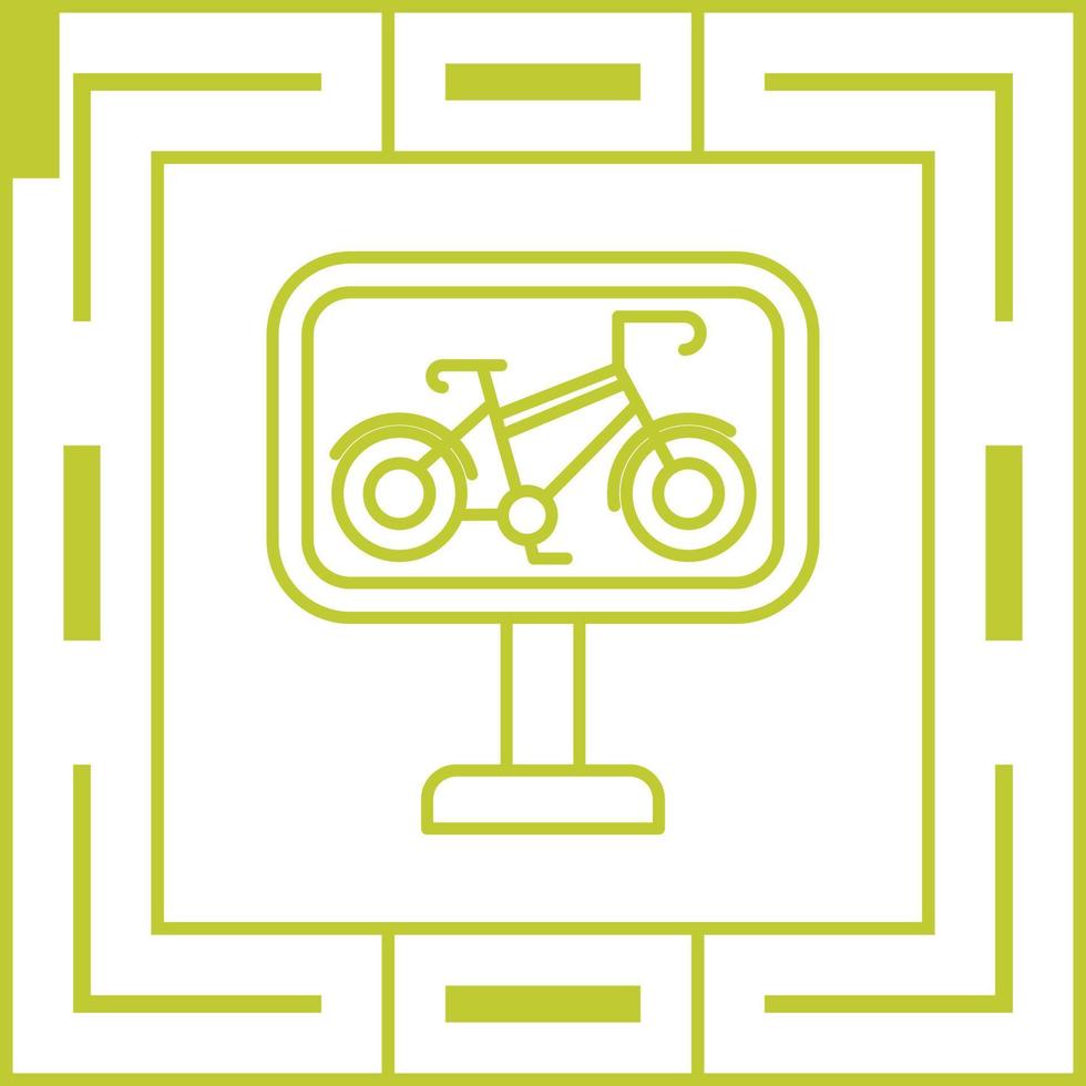 Bike Lane Vector Icon