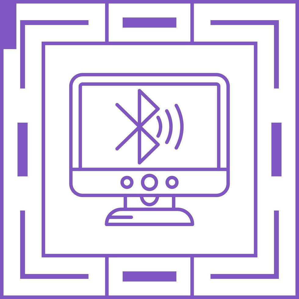 Bluetooth Lcd Vector Icon