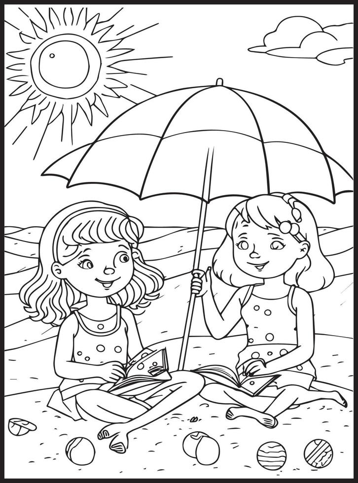 Summer Coloring Book for Kids: Summer fun Coloring Pages with Children  Playing on the Beach and Summer Activities, for Kids, Girls, and Boys ages  4-8 - Yahoo Shopping