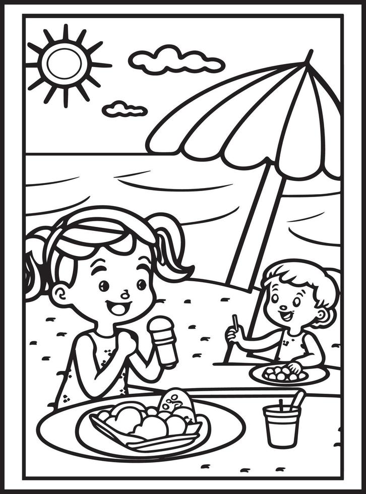 Summer Coloring Pages for Kids 23156422