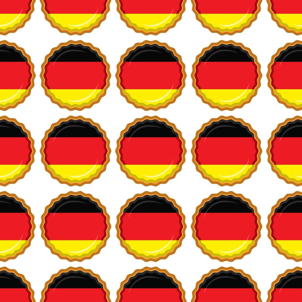 modelo Galleta con bandera país Alemania en sabroso galleta vector