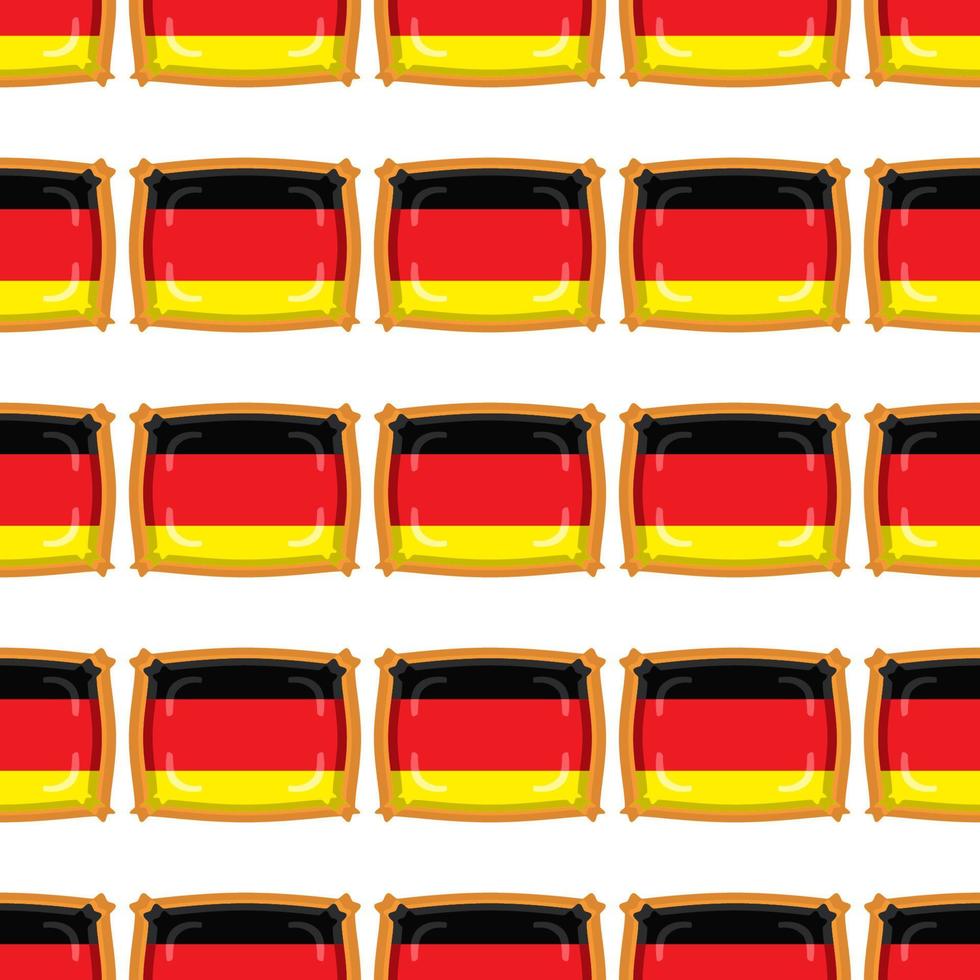 modelo Galleta con bandera país Alemania en sabroso galleta vector