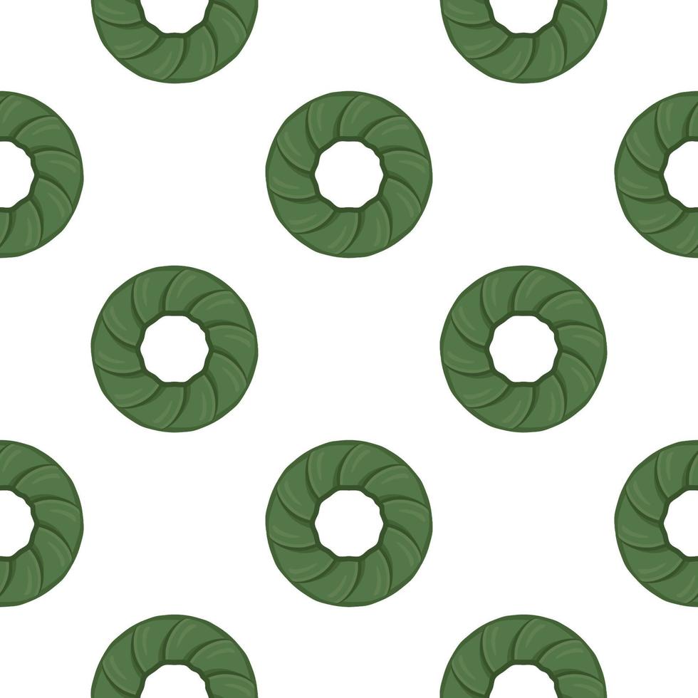 Pattern homemade cookie different taste in pastry biscuit vector