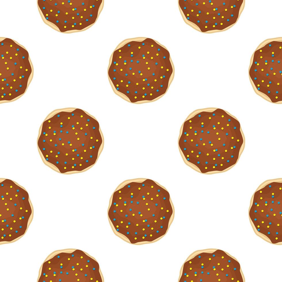 Pattern homemade cookie different taste in pastry biscuit vector