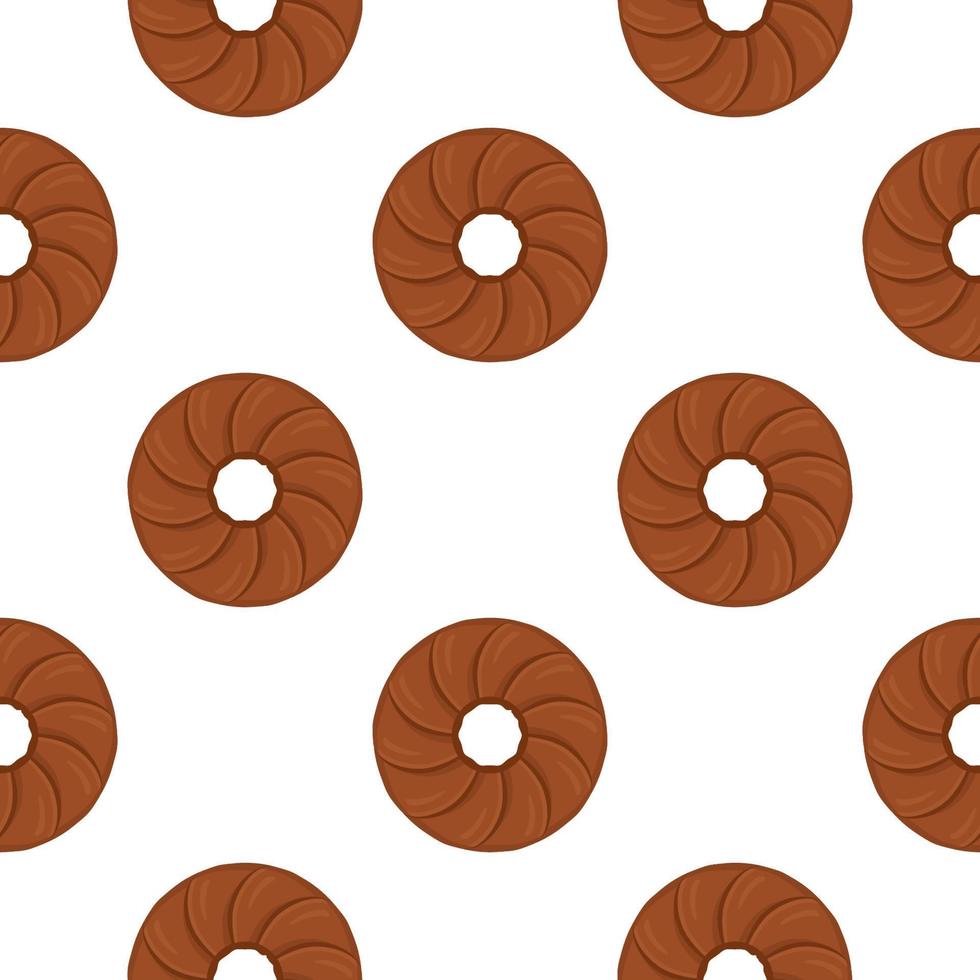 Pattern homemade cookie different taste in pastry biscuit vector