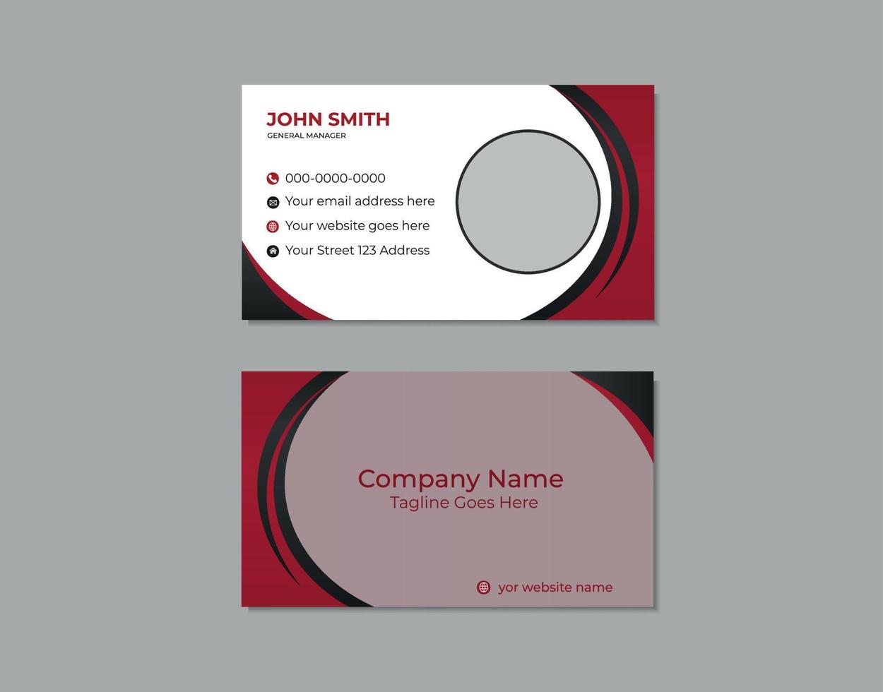 business card design template vector