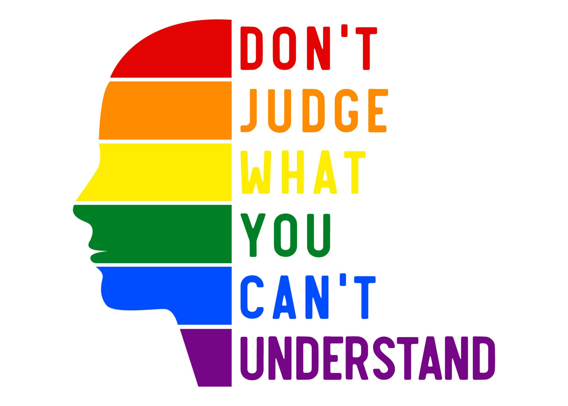 LGBT quote. human rights. pride month. rainbow t shirt design ...