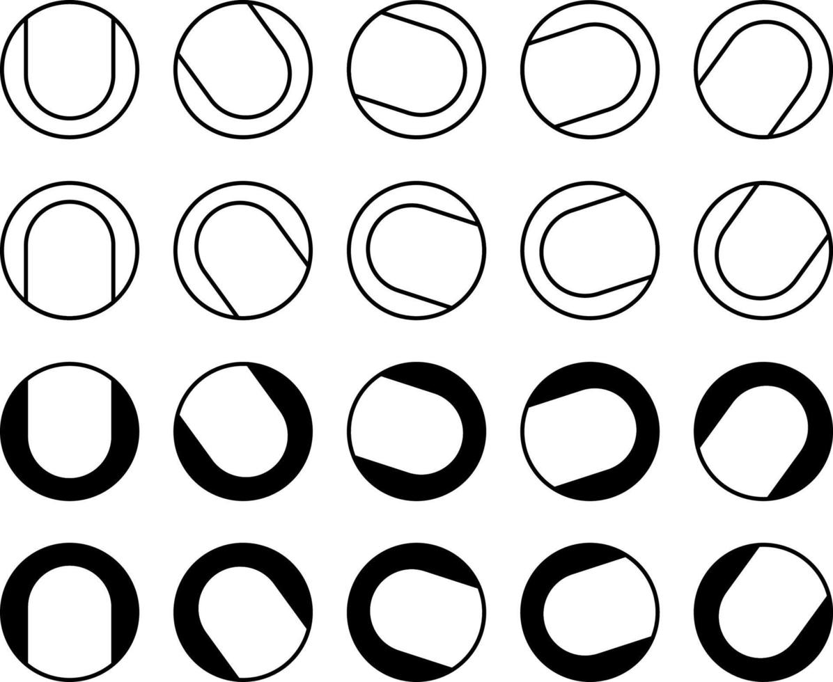 Tennis ball icons in angles. Vector illustration isolated on white background.