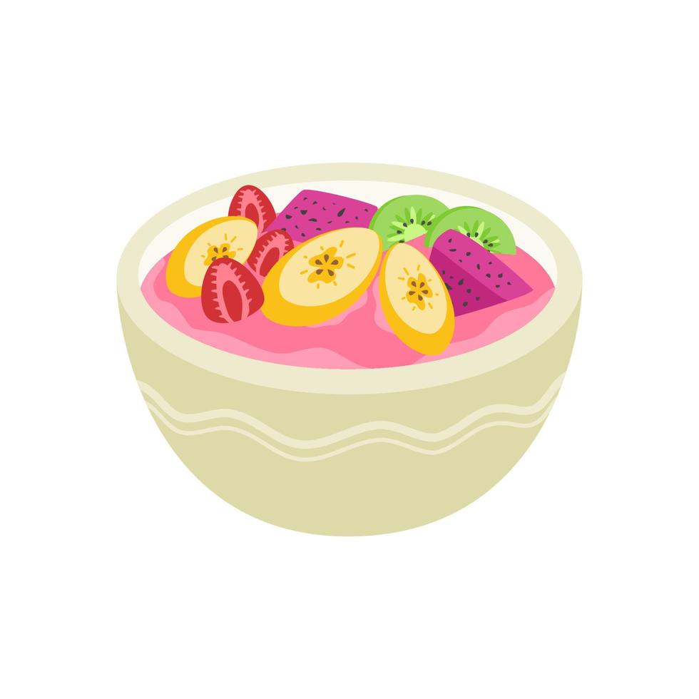 es campur indonesian traditional dessert vector