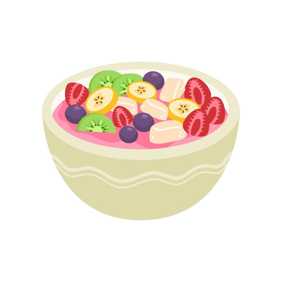 es campur indonesian dessert or es buah vector