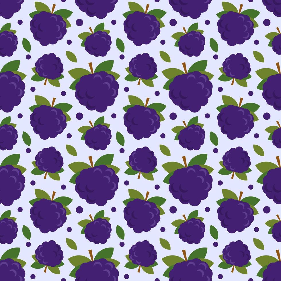 Seamless pattern with wild berries. Vector illustration of summer berries for textiles and backgrounds