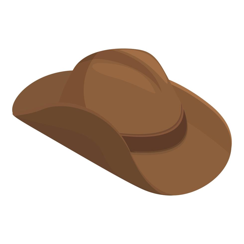 vaquero sombrero diseño icono dibujos animados vector. occidental Texas vector