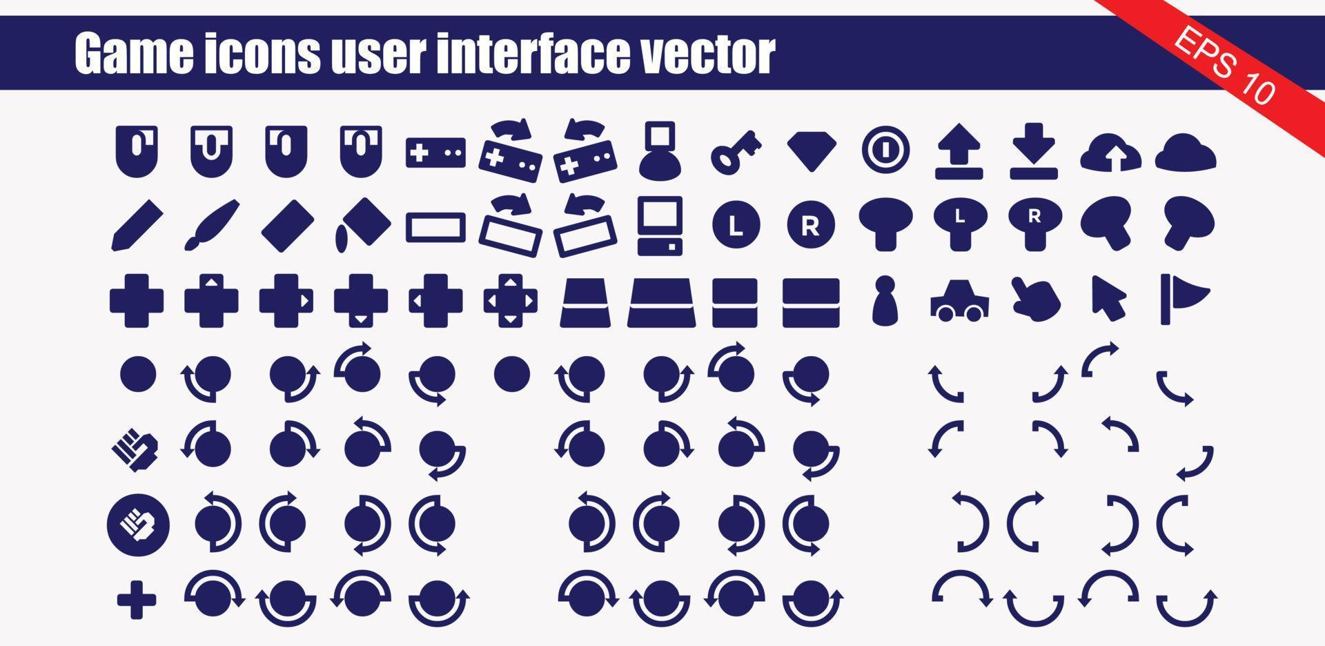 Simple Set of Games Related Vector Line Icons