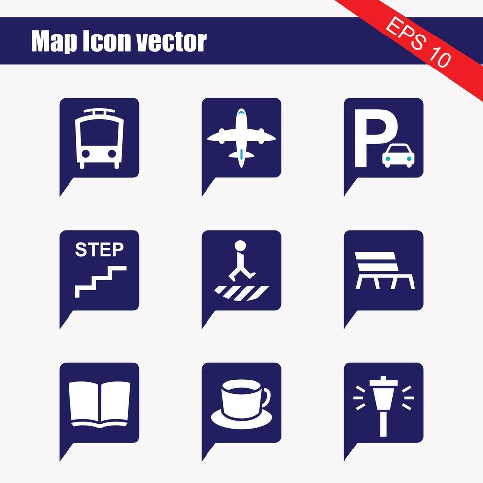 Simple Set of Route Related Vector Line Icons. Contains such Icons as Map with a Pin, Route map, Navigator, Direction and more