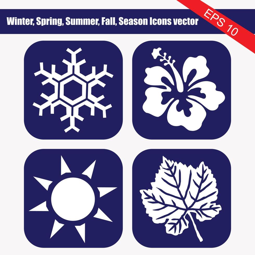 Season icons.Vector illustration. vector