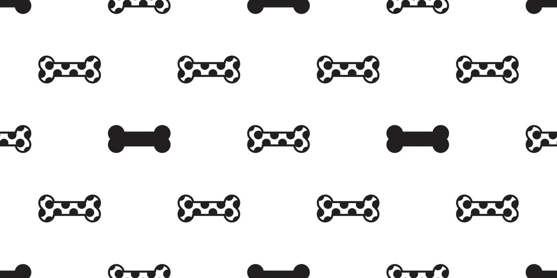 dog bone seamless pattern vector bone isolated polka dot wallpaper repeat background white