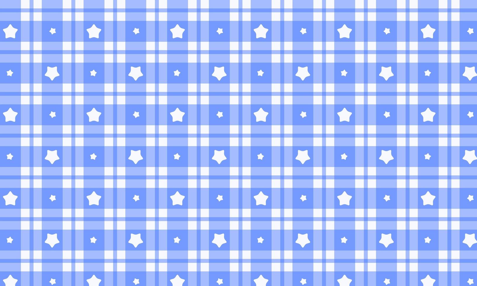 Blue Star Checkered Pattern Background photo
