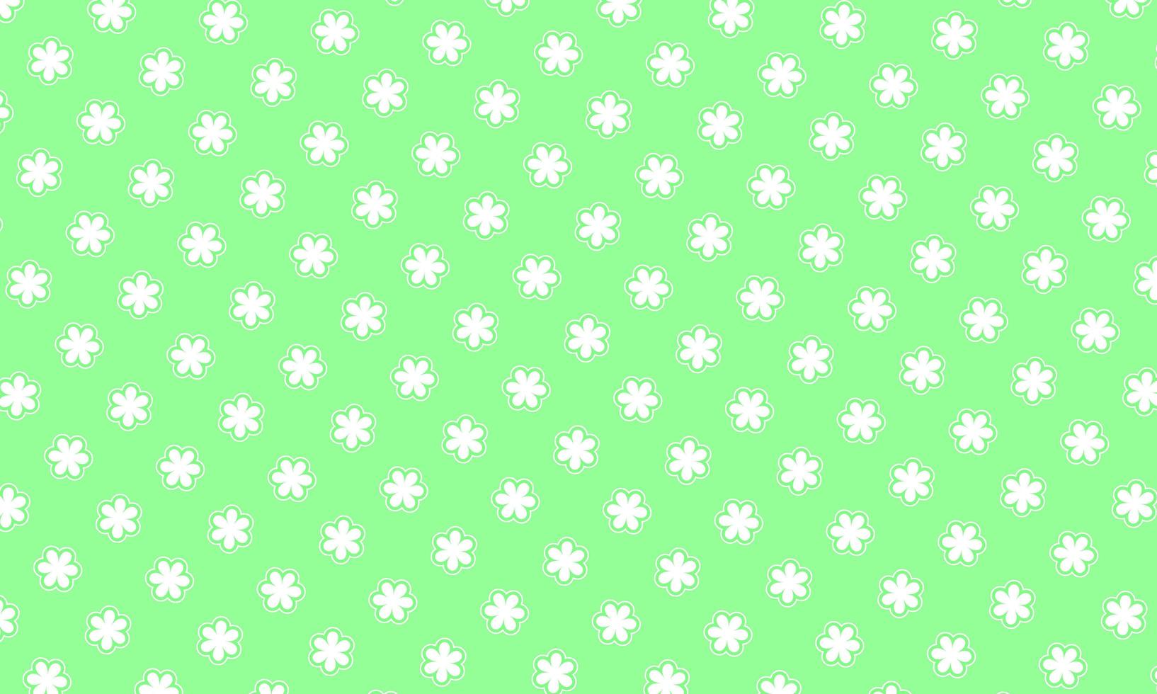 Green Flower Dot Checkered Pattern Background photo