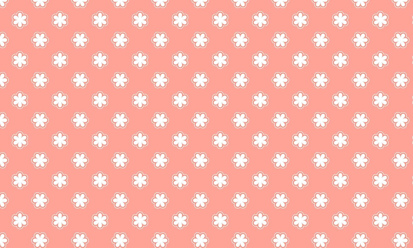Red Flower Dot Checkered Pattern Background photo