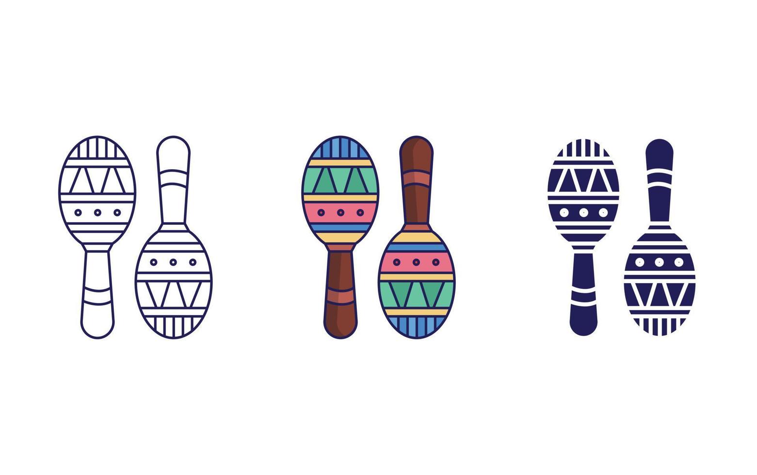 Maracas vector icon