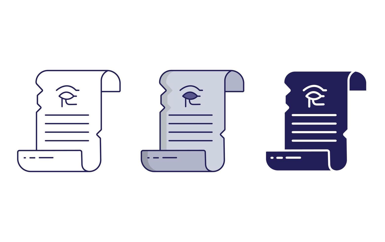 Ancient Scroll vector icon