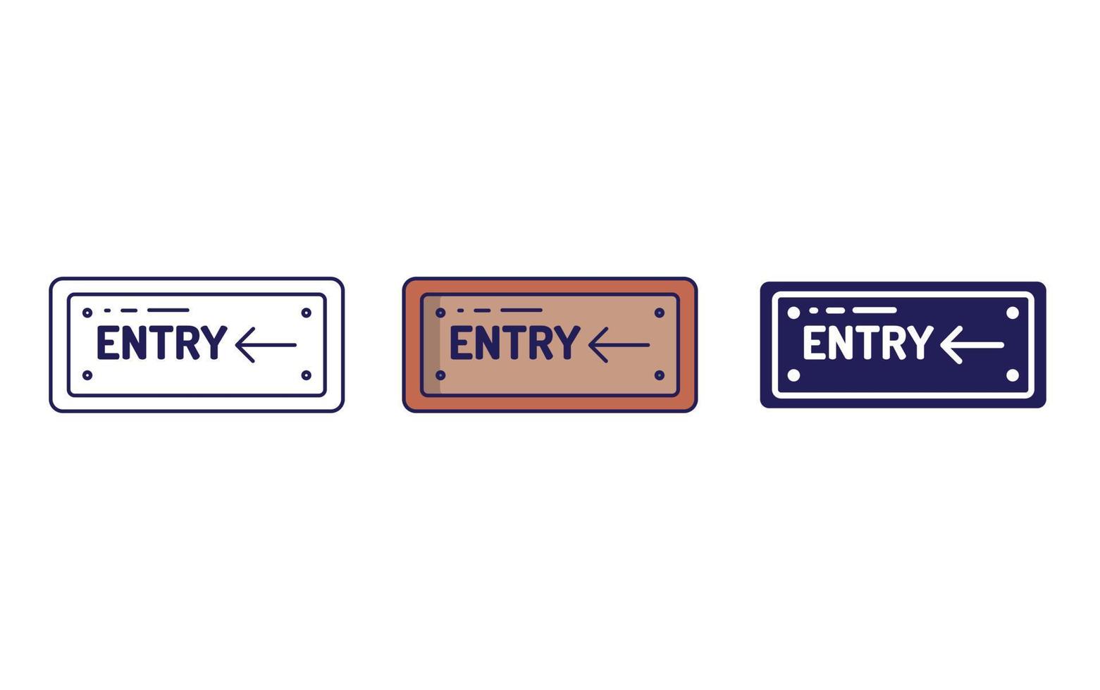 Entry  vector icon