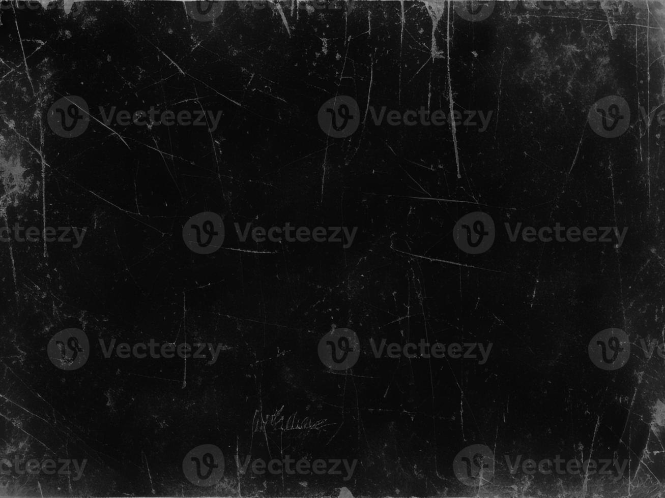 Distressed Black Scratched Texture with Old Film Effect - Grunge Monochrome Background for Design and Art - Vintage Aged Backdrop photo