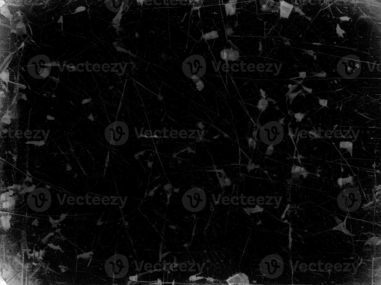 Distressed Black Scratched Texture with Old Film Effect - Grunge Monochrome Background for Design and Art - Vintage Aged Backdrop photo