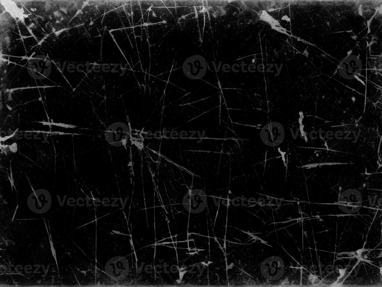 Distressed Black Scratched Texture with Old Film Effect - Grunge Monochrome Background for Design and Art - Vintage Aged Backdrop photo