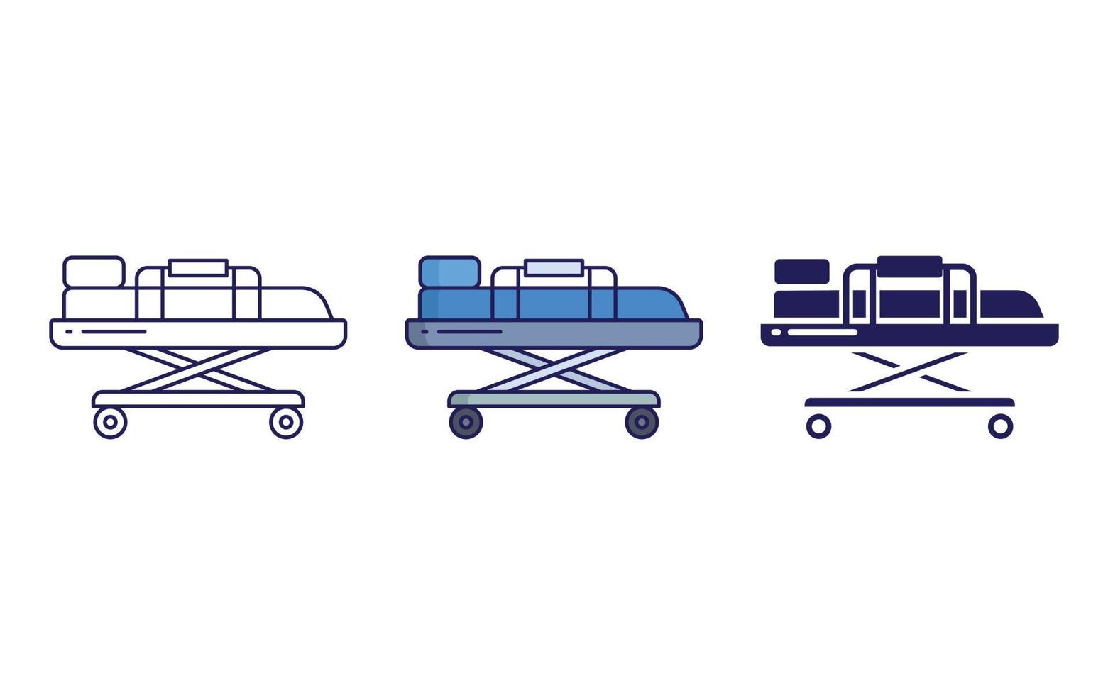 Stretcher vector icon