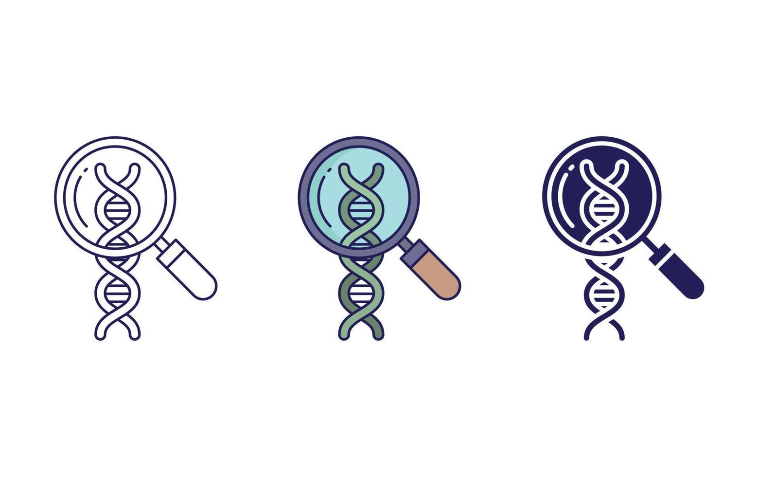 Search DNA vector icon