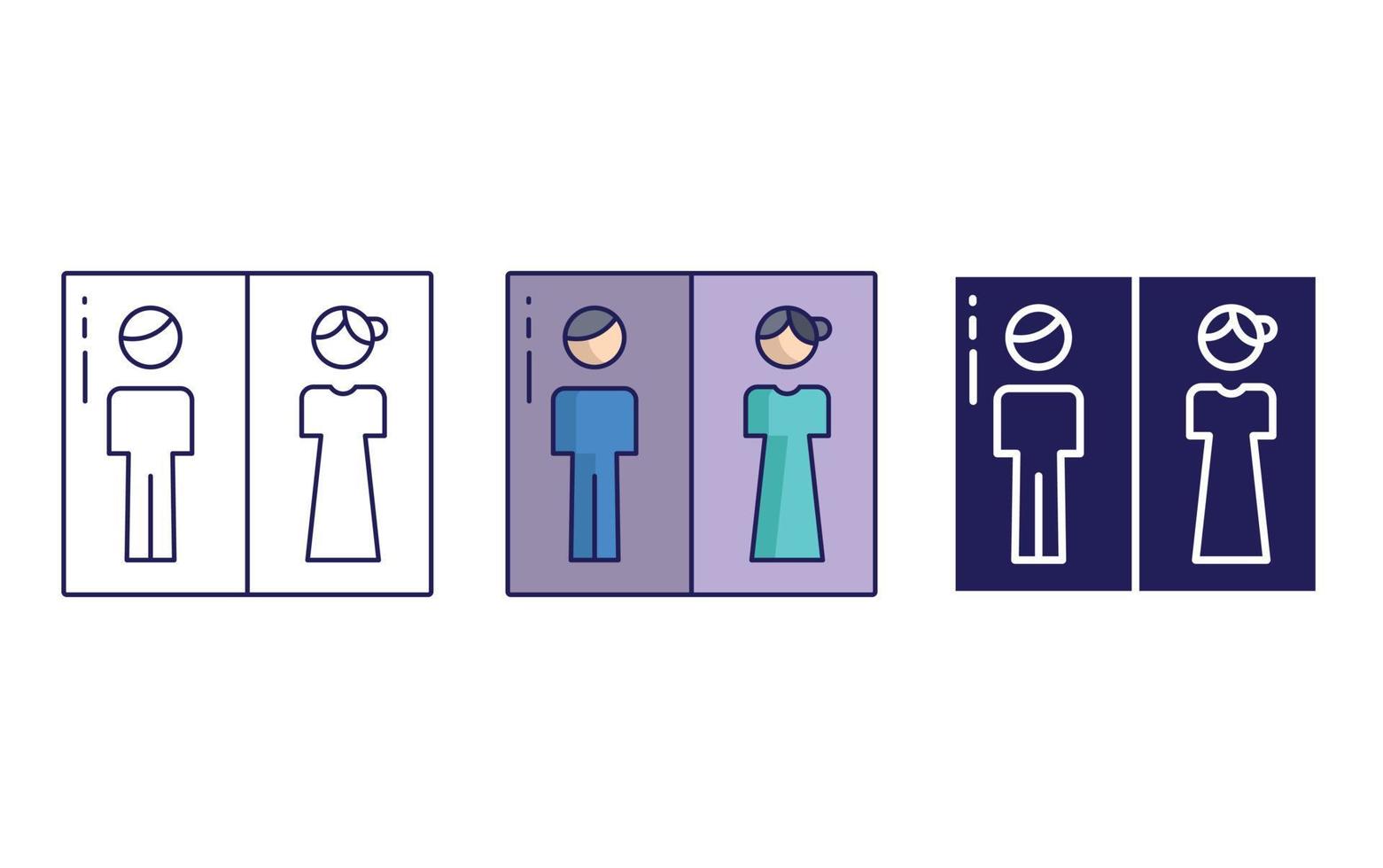 Rest room vector icon