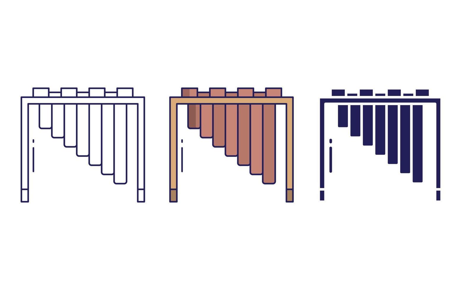 marimba vector icono