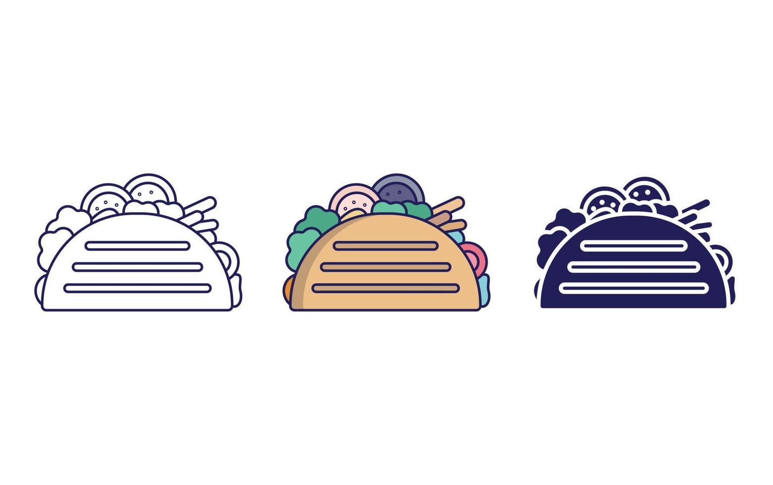 Taccos vector icon