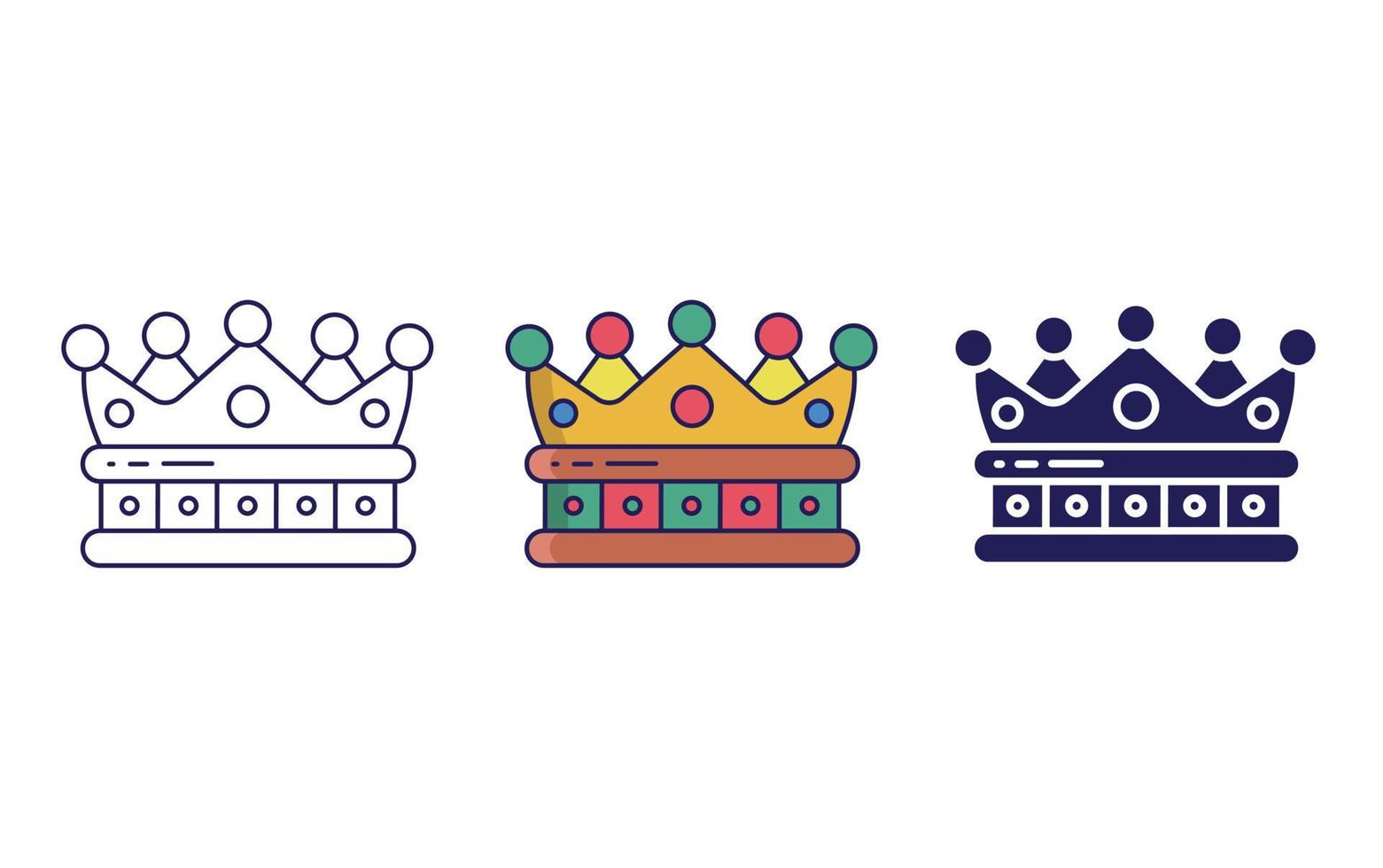 King  crown vector icon