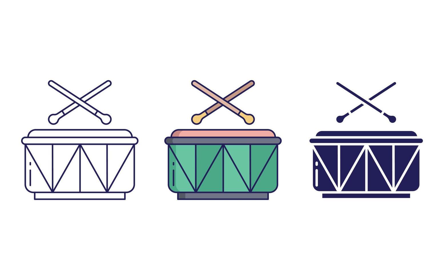 Drum vector icon