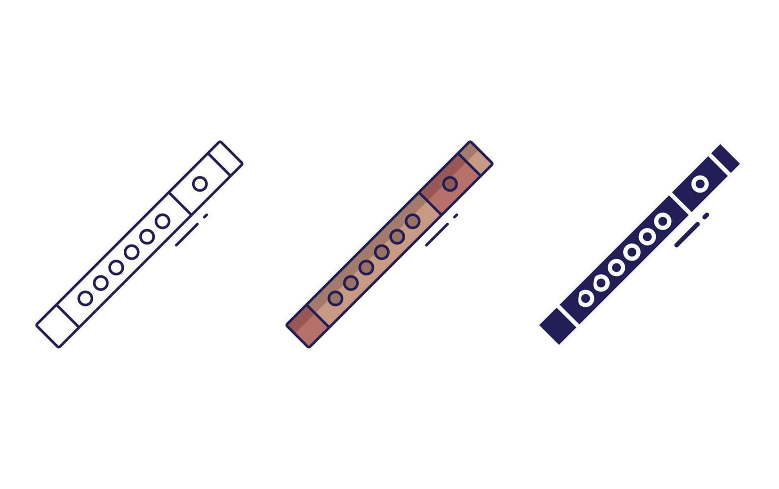 Flute vector icon