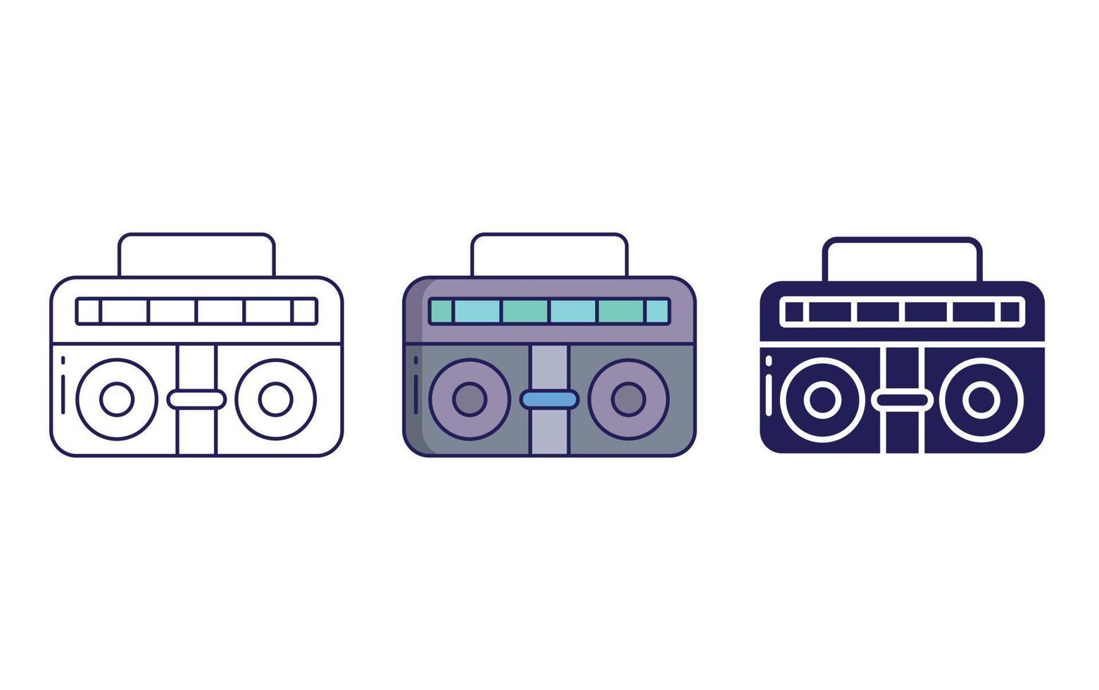 Boombox vector icon